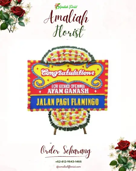 Sewa Papan Bunga Karas